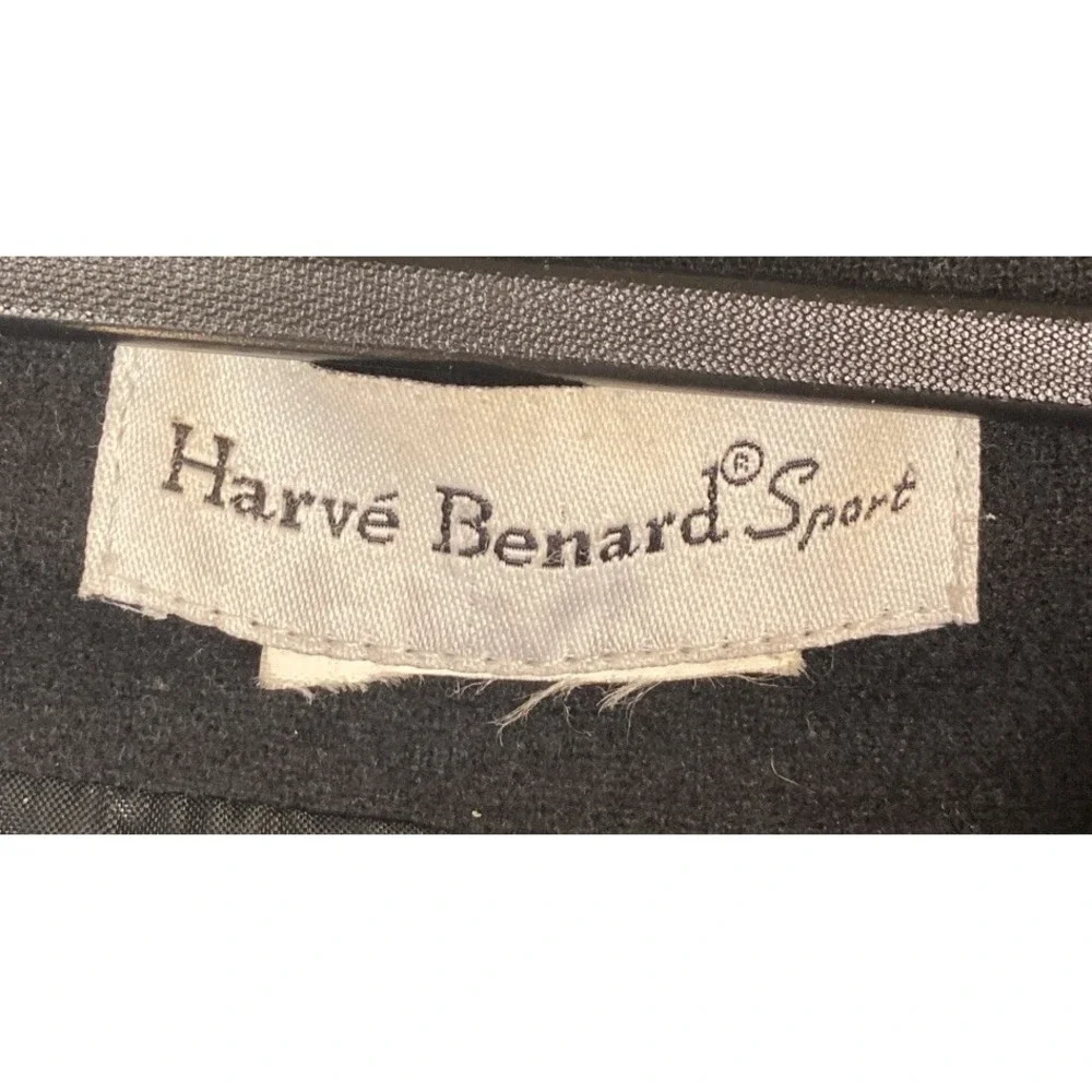Herve Bernard Sport Full Zip Wool‎ Vest Men's Size XL Black Lined